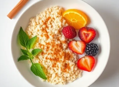 Petit déjeuner végétalien au couscous