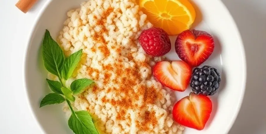 Petit déjeuner végétalien au couscous