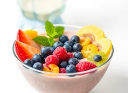 Smoothie de fruit au lait de soja