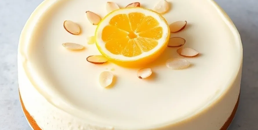 Cheesecake aux amandes et au citron