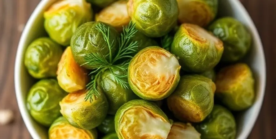 Choux de Bruxelles au vinaigre et aneth