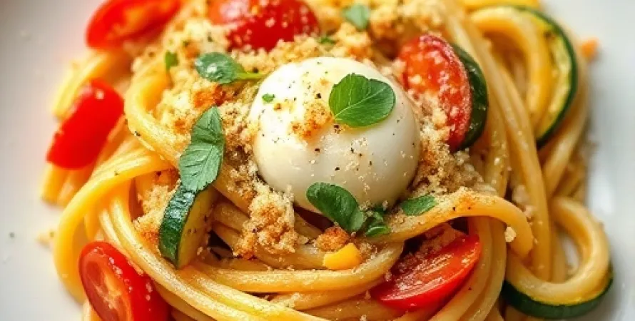 Pâtes aux légumes d'été