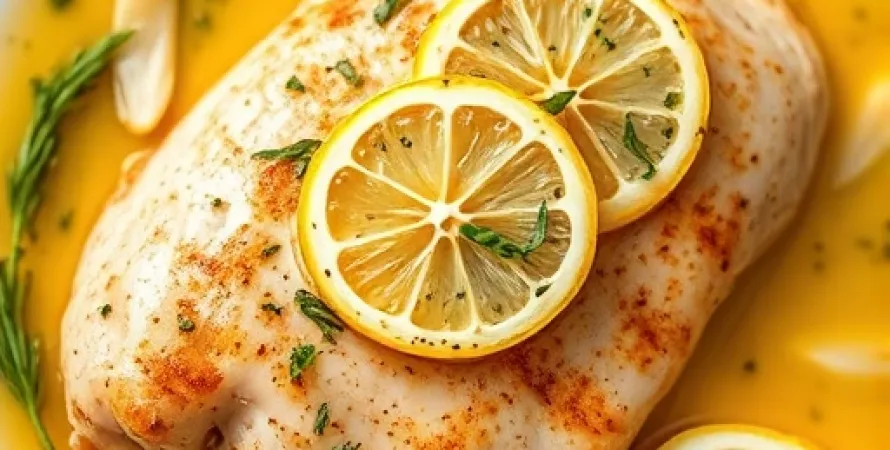 Poulet au citron et vodka
