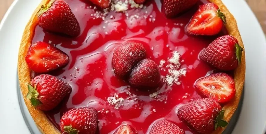Gâteau à la confiture de fraises