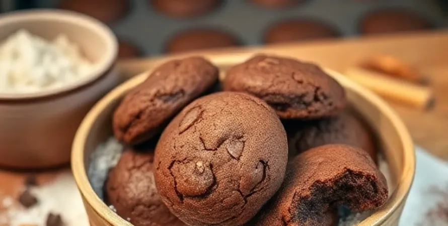 Cookies au cacao en pot