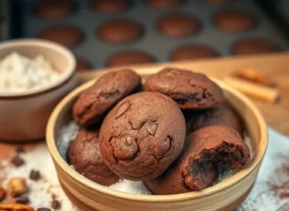 Cookies au cacao en pot