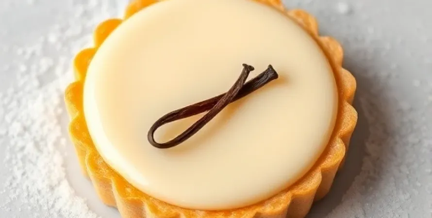 Tarte à la crème de vanille