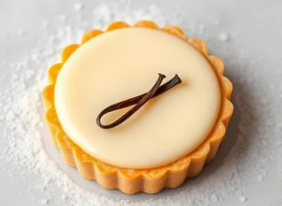 Tarte à la crème de vanille