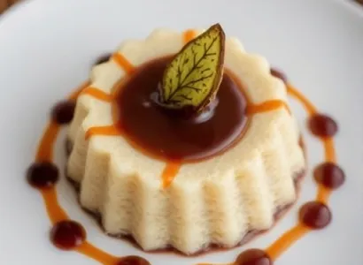 Pudding au riz au chocolat et caramel