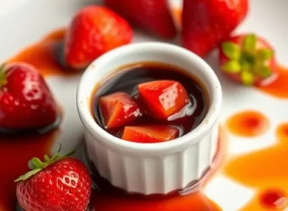 Compote aux fraises au vinaigre balsamique