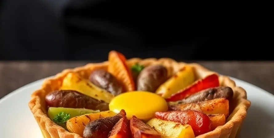 Tarte aux viandes et pommes de terre