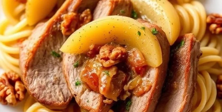 Porc aux pommes épicées