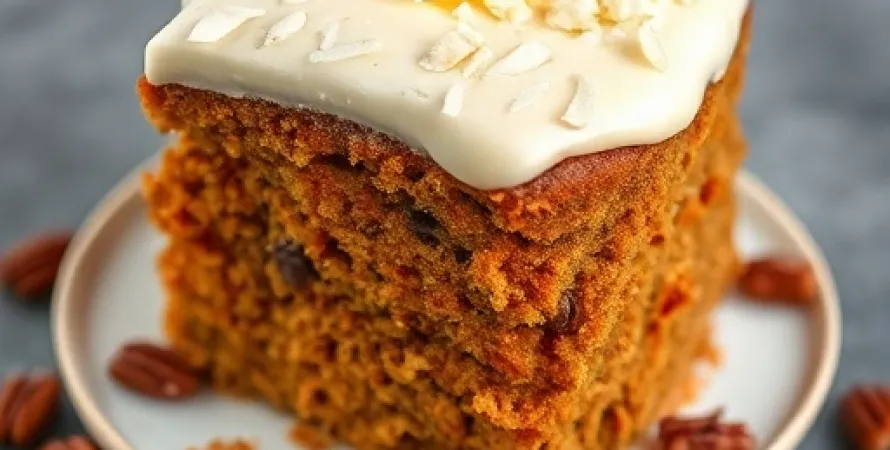 Gâteau de carottes aux noix de pécan et ananas