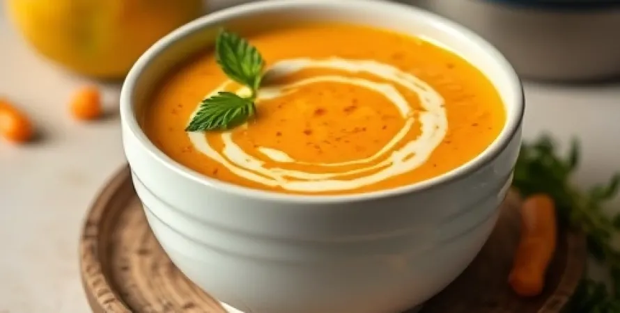 Potage de carottes et poireaux