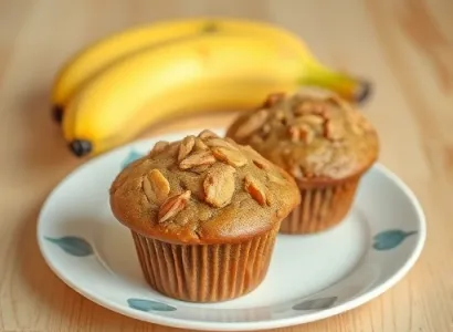 Muffins de Banane et Son Entier