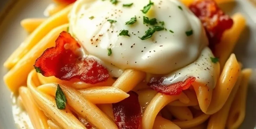 Carbonara au four italien