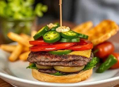 Hamburgers de boeuf épicés