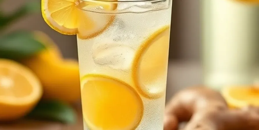 Limonade gingembre pétillante