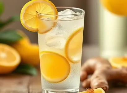 Limonade gingembre pétillante