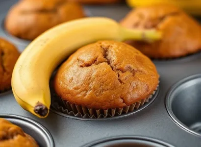 Muffins à la crème de banane