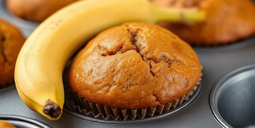 Muffins à la crème de banane
