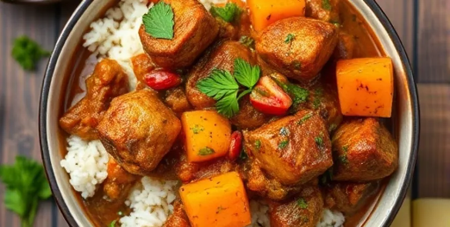 Curry de mouton jamaïcain