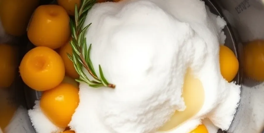 Confiture de pruneaux jaune à la romarin