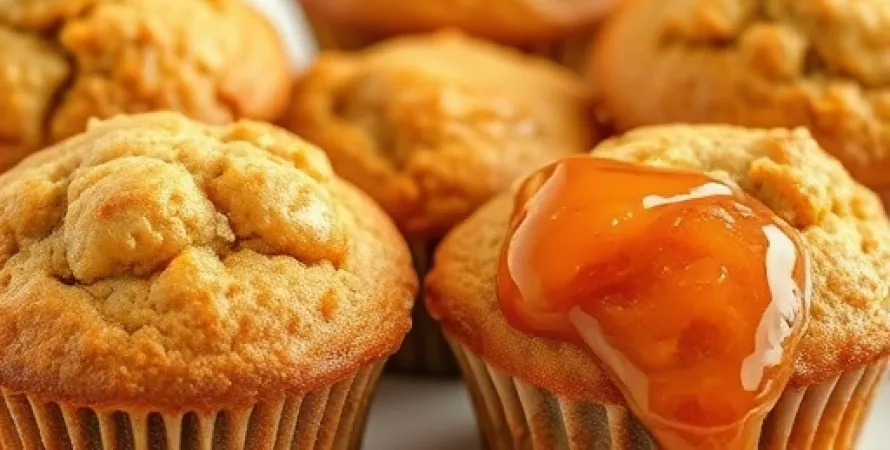 Muffins à la confiture de pommes