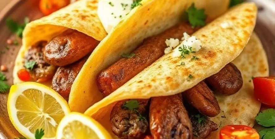 Tortillas de saucisses mexicaines