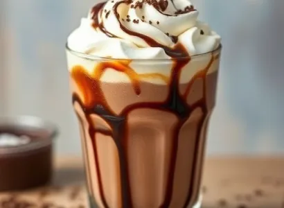 Boisson au chocolat et marshmallow