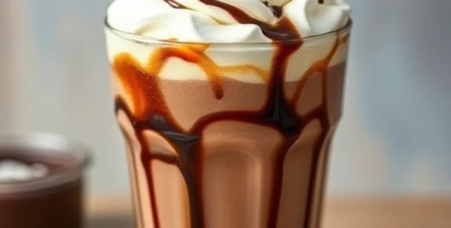 Boisson au chocolat et marshmallow