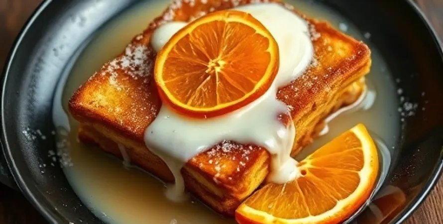Pain perdu à l'orange