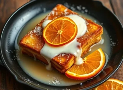 Pain perdu à l'orange