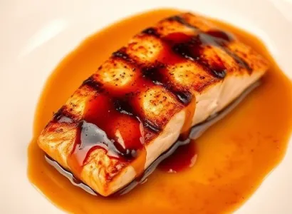 Saumon au bourbon grillé