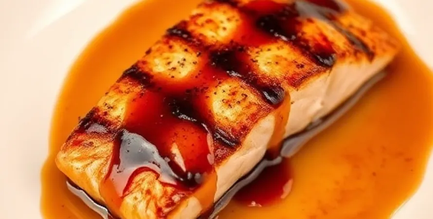 Saumon au bourbon grillé
