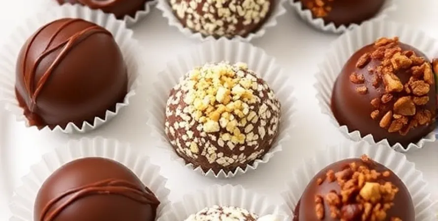 Truffes faciles au chocolat