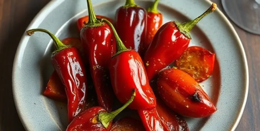 Confit de poivrons rouges
