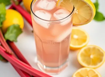 Limonade de rhubarbe