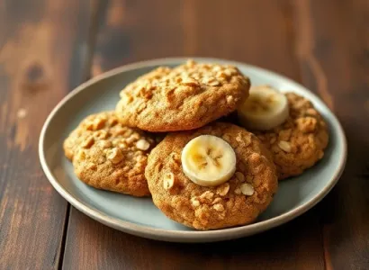 Cookies au beurre de cacahuètes et banane