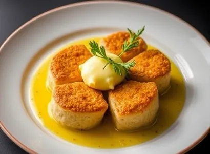 Topinambours au beurre de sauge