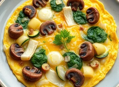 Omelette aux épinards de Suisse