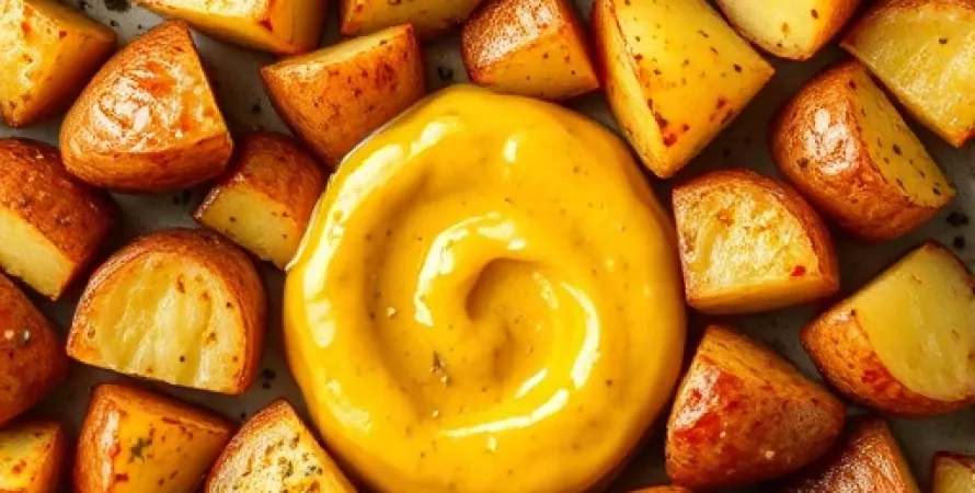 Pommes de terre rôties au moutard de Dijon