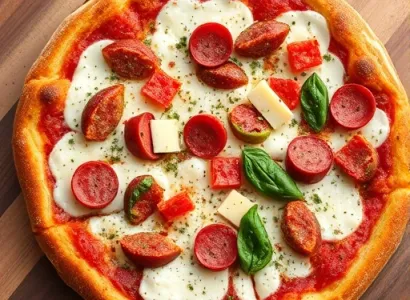 Pain français farcis pizza rustique