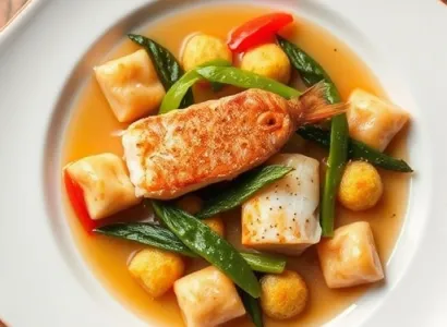 Poisson sauté au gingembre