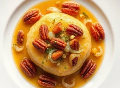Chou de Bruxelles caramélisé aux pecans