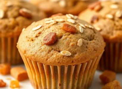 Muffins aux raisins et son d'avoine