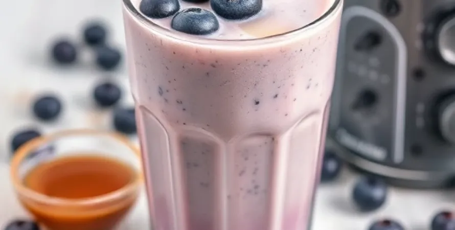 Milkshake aux myrtilles