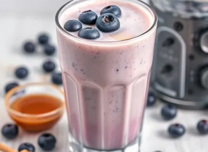Milkshake aux myrtilles