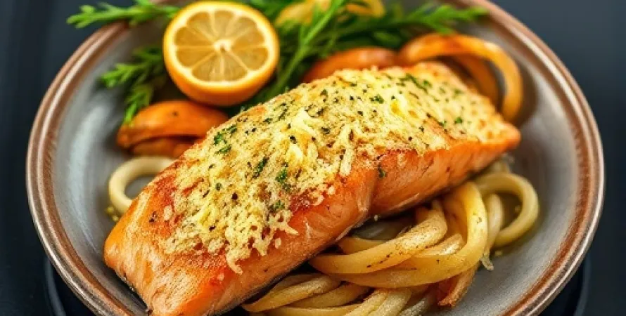 Saumon au parmesan
