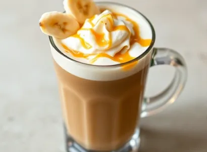 Boisson à la banane et noisette